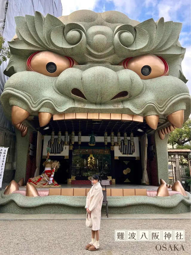 日本大阪最霸氣的打卡神社-難波八阪神社