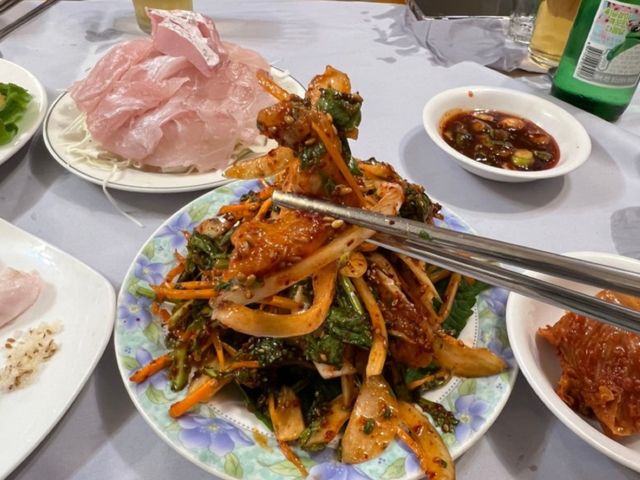 목포8미 대표음식 민어회를 코스로 즐기는 영란횟집!