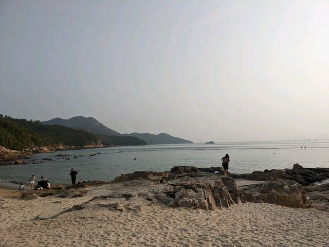 南丫島chill爆泳灘，一望無際，打卡一流！