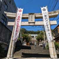 【諏訪神社】１０月７日から９日までの３日間［長崎くんち］が奉納される…凄い階段が有る神社。