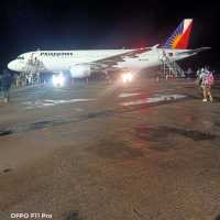 The BXU Airport going back to Manila