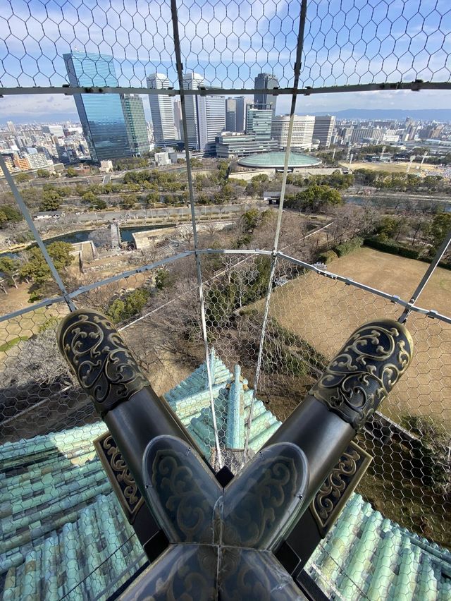 天守閣からの眺めはまるで天下人になった気分
