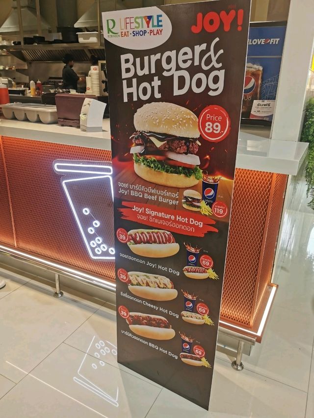 JOY เบอร์เกอร์ & ฮ็อตดอก 🍔🍟🌭🥤