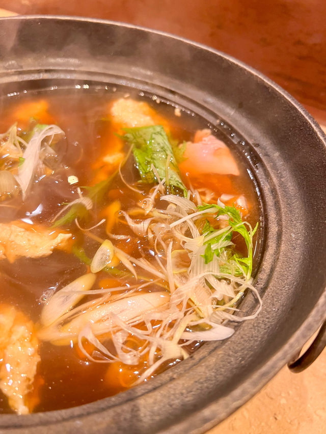 【鹿児島グルメ】炭火で食べる〆まで美味しい豚しゃぶ