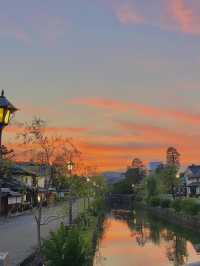 【倉敷旅】レトロな街並みに夕日が映える