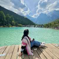 The Bluest lake I’ve ever seen. This is not Switzerland, this China.