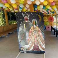 【おんせん県おおいた】美しい花手水に癒される嵐山瀧神社&三日月の滝