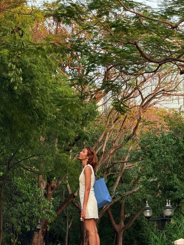 เดินเล่น ถ่ายรูป เดท ในบรรยากาศธรรมชาติกลางกรุง