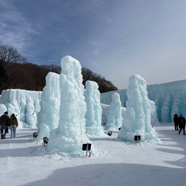 まるでアナ雪の世界？！『氷濤祭り』⛄️