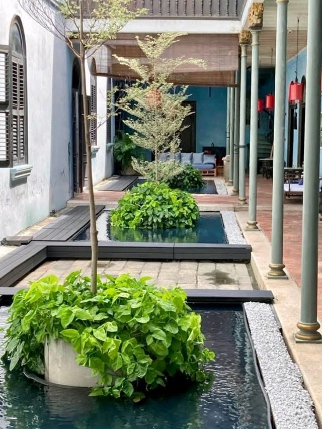 特色的建築檳城藍屋影不停