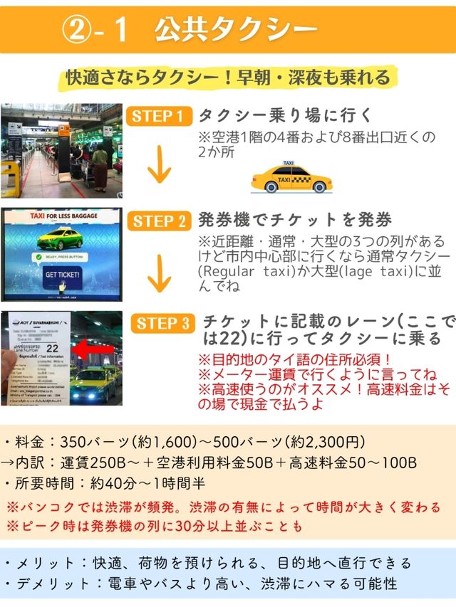 【バンコク】スワンナプーム空港→バンコク市内のアクセス