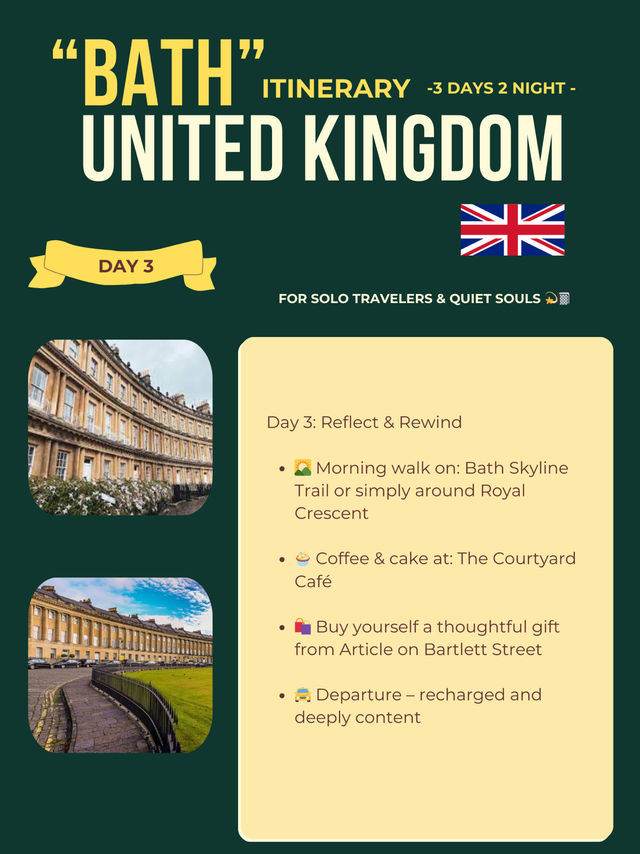 Bath 3-days itinerary 🌺