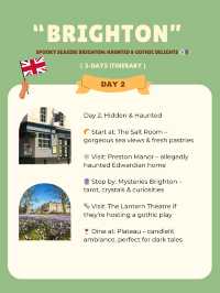 Brighton 3-days itinerary 🥳