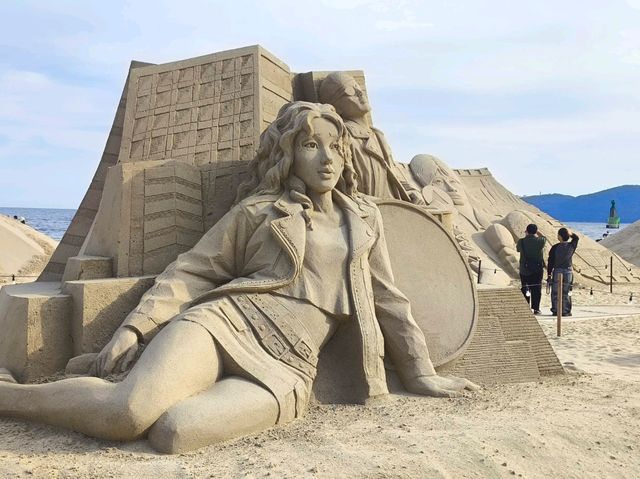 韓國 釜山 海雲台 沙雕展 壯觀精彩