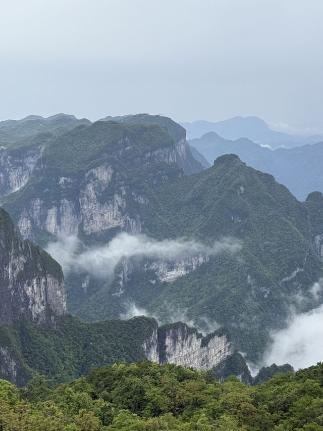 Nature and Wonder: Phenomenal Sea of Clouds at Tianmen Mountain and the Grandeur of 72 Qilou