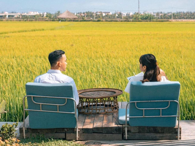 🇻🇳🌾🌾 4 ร้านกาแฟวิวทุ่งนาเขียวจีในฮอยอัน 🌾🌾🇻🇳