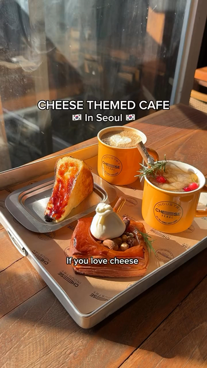 My favourite cafe in Seoul 🇰🇷🥰 I loved the barn-themed interiors and the range of cheese-inspired pastries and cakes. The whole atmosphere felt so cosy and cute! I’d highly recommend this cafe 🙌🏻 📍 Cheese Industry, Ikseon-Dong (Seoul) 🇰🇷 ⏰ Opens 10am-10pm every day #seoultravel #seoulcafe #cheeseindustryseoul #ikseondong #seoulcafehopping #seoulcafes#seoulspots