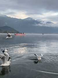 瀘沽湖晨霧|霧裡的湖光與水性楊花