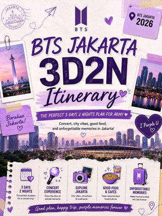 Itinerari BTS Jakarta 2026: Rencana Perjalanan Konser 3H2M yang Praktis untuk ARMY 💜