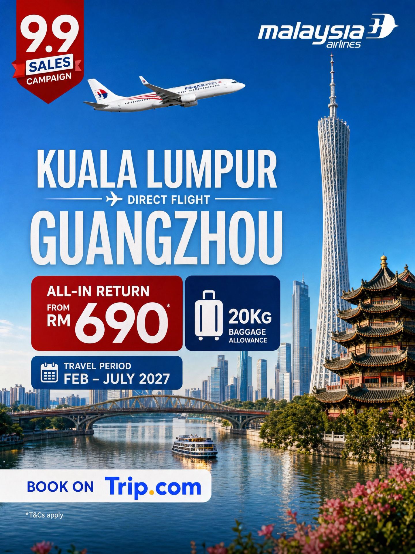 Guangzhou Calling: ผลตอบแทนสุดคุ้มเริ่มต้นเพียง RM690 ในงาน 9.9 Sale ✈️