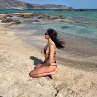 The pink sand of Elafonisi Beach 🇬🇷