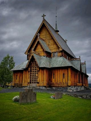⛪✨“Whispers of Wood & Time: My Visit to Reinli Stave Church”✨🌲📜