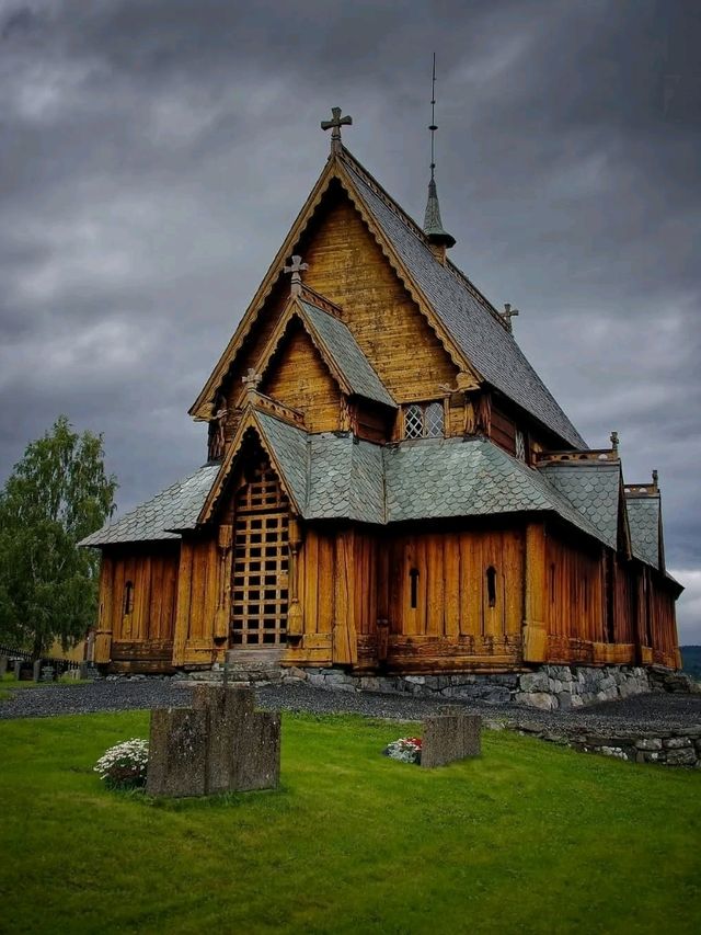 ⛪✨“Whispers of Wood & Time: My Visit to Reinli Stave Church”✨🌲📜