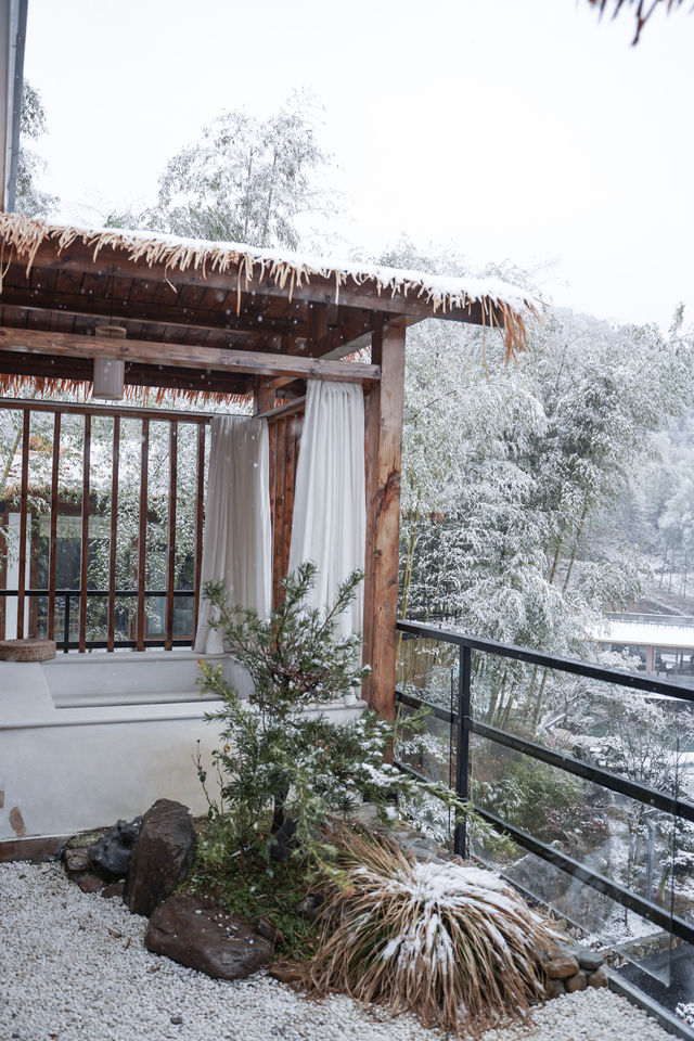 “雪是神的煙火”這裡不是北海道，是安吉！