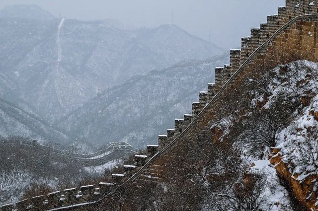 長城雪景