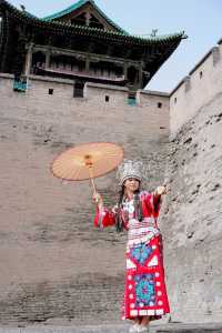 古城  美女  旅行攝影。