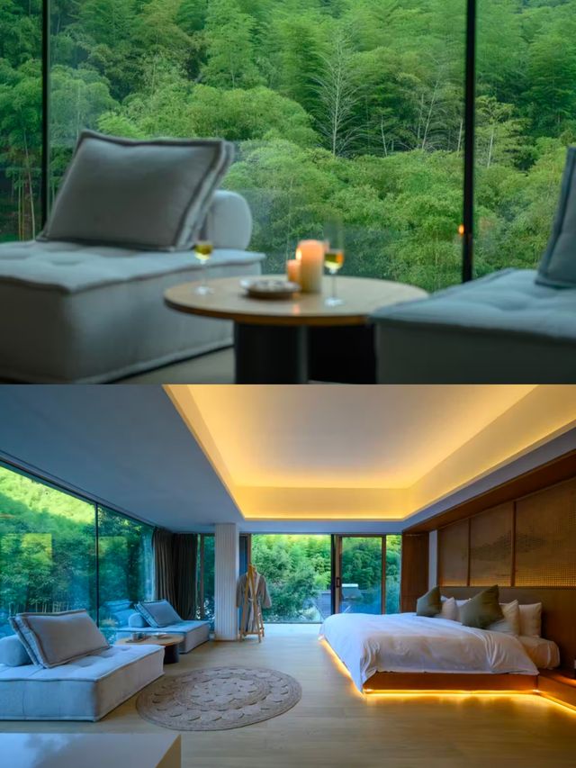 山野私湯|莫干山可以泡溫泉的山景小院