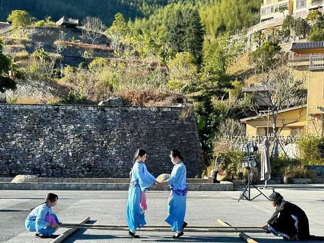 在廣東一處竹海秘境的世外桃源。