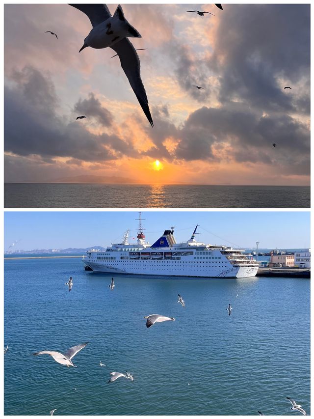 山東威海輪船坐輪船睇風景心情靚真好