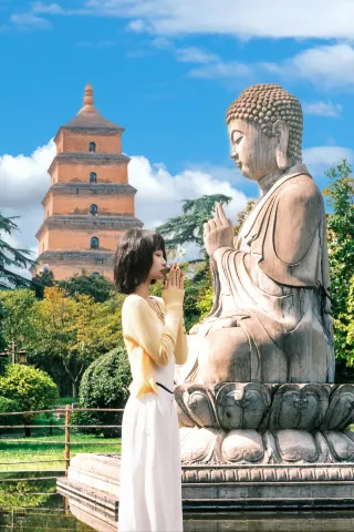 小時拍完西安大雁塔城牆個機位