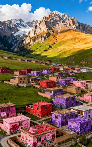 단샤와 티베트식 건축의 만남