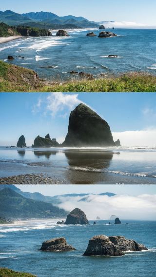 Oregon State Highway 101 from North to South with Addresses