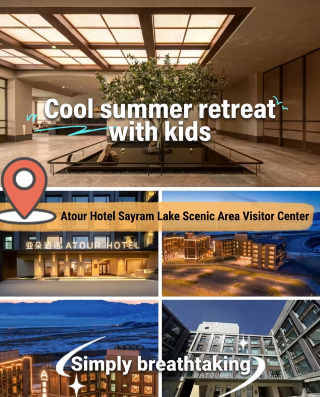 The best summer retreat by Sayram Lake—enjoy lake views right from your bed!