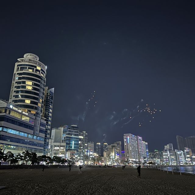 廣安里海灘的燦爛煙火🎆
