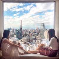 Amazing view of Tokyo tower 