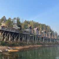 อ่างน้ำตง วิวรีสอร์ท เมืองเฟือง ประเทศลาว : ອ່າງນໍ