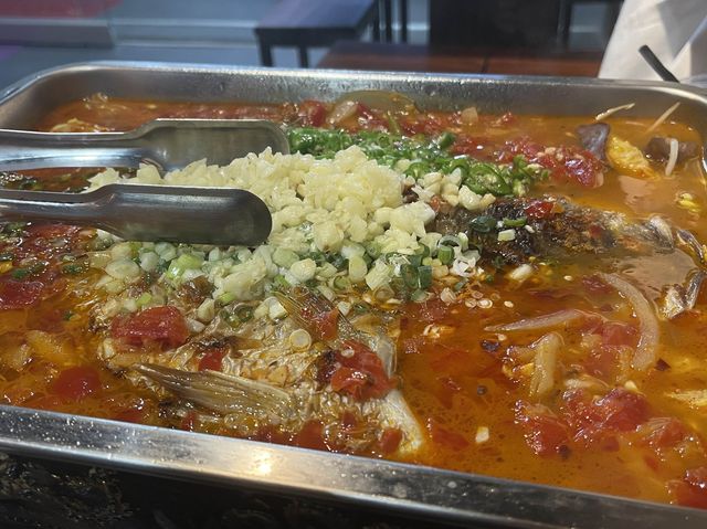 臺中北屯 川味烤魚&烤串 川麵道總店/昌平路一段250號/四川味/大陸燒烤/美蛙魚頭／四川烤魚／酸菜魚／夫妻肺片，大陸烤肉，昌菜/川菜熱炒