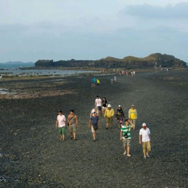 澎湖潮汐奇景摩西分海