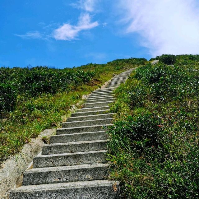 從赤柱峽道上孖崗山