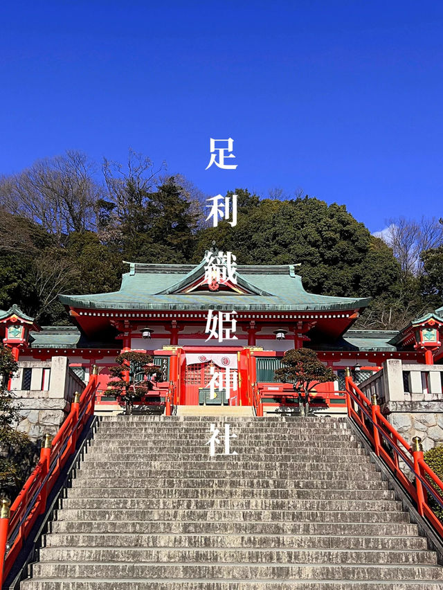 【足利】カラフルな七色の鳥居がある足利織姫神社