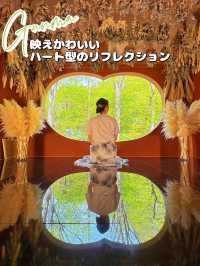 【群馬】日帰りで行ける穴場スポット✨まるで植物園なお寺さんのハート型リフレクションが絶景