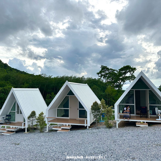 กางเต็นท์วิวเขางวงช้าง บ้านค่าย ระยอง วิวเขาสวยมาก
