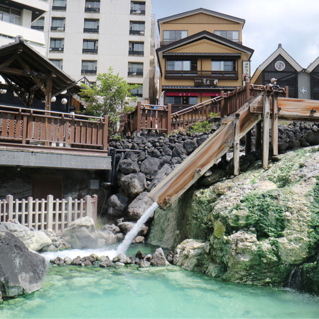 A town dedicated to onsen soaking 