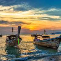 The holiday beach with comforts