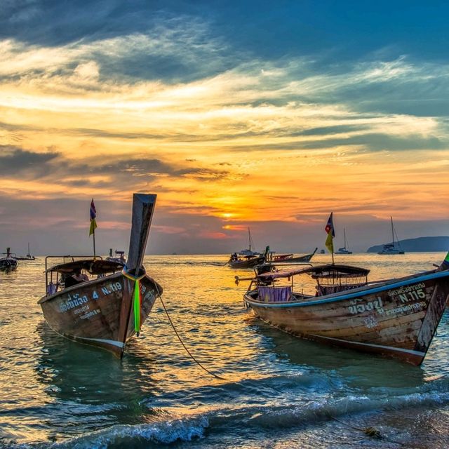 The holiday beach with comforts