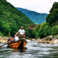 保津川漂流•渡月橋•竹林小徑•嵯峨野觀光小火車